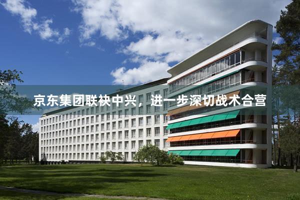 京东集团联袂中兴，进一步深切战术合营