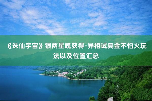 《诛仙宇宙》银两星魄获得-异相试真金不怕火玩法以及位置汇总