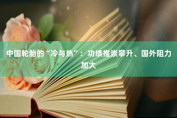 中国轮胎的“冷与热”：功绩推崇攀升、国外阻力加大